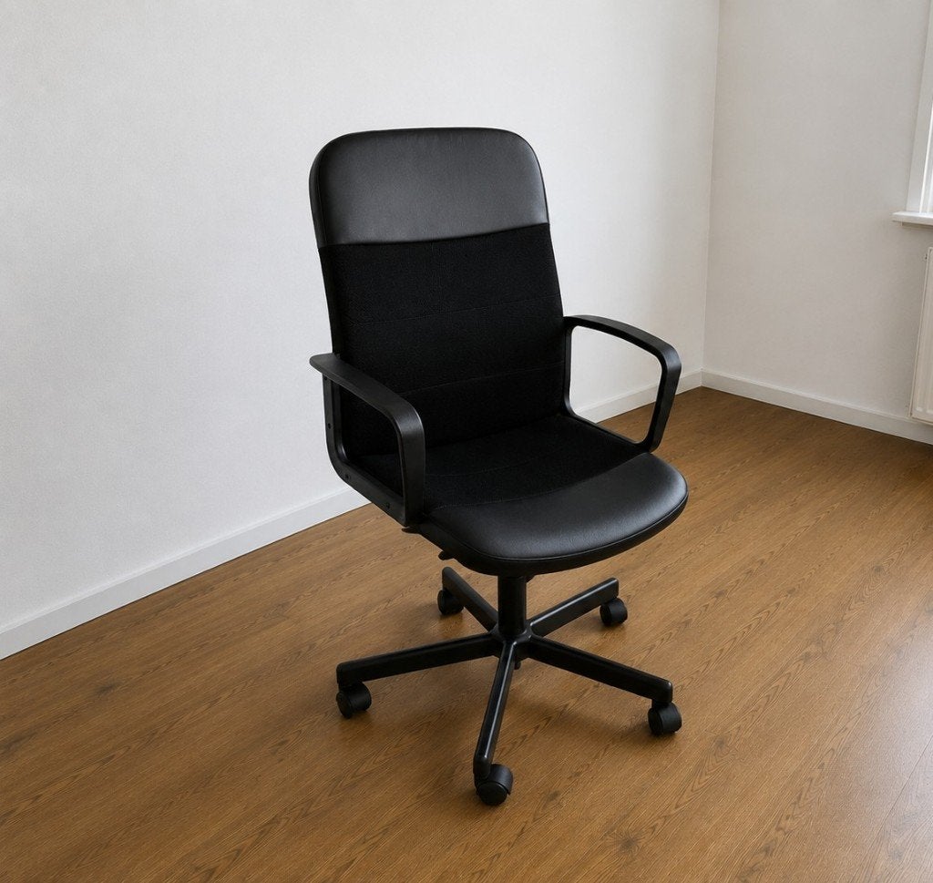 IKEA RENBERGET bureaustoel – zwart, Huis en Inrichting, Bureaustoelen, Ophalen, Zwart, Zo goed als nieuw, Bureaustoel
