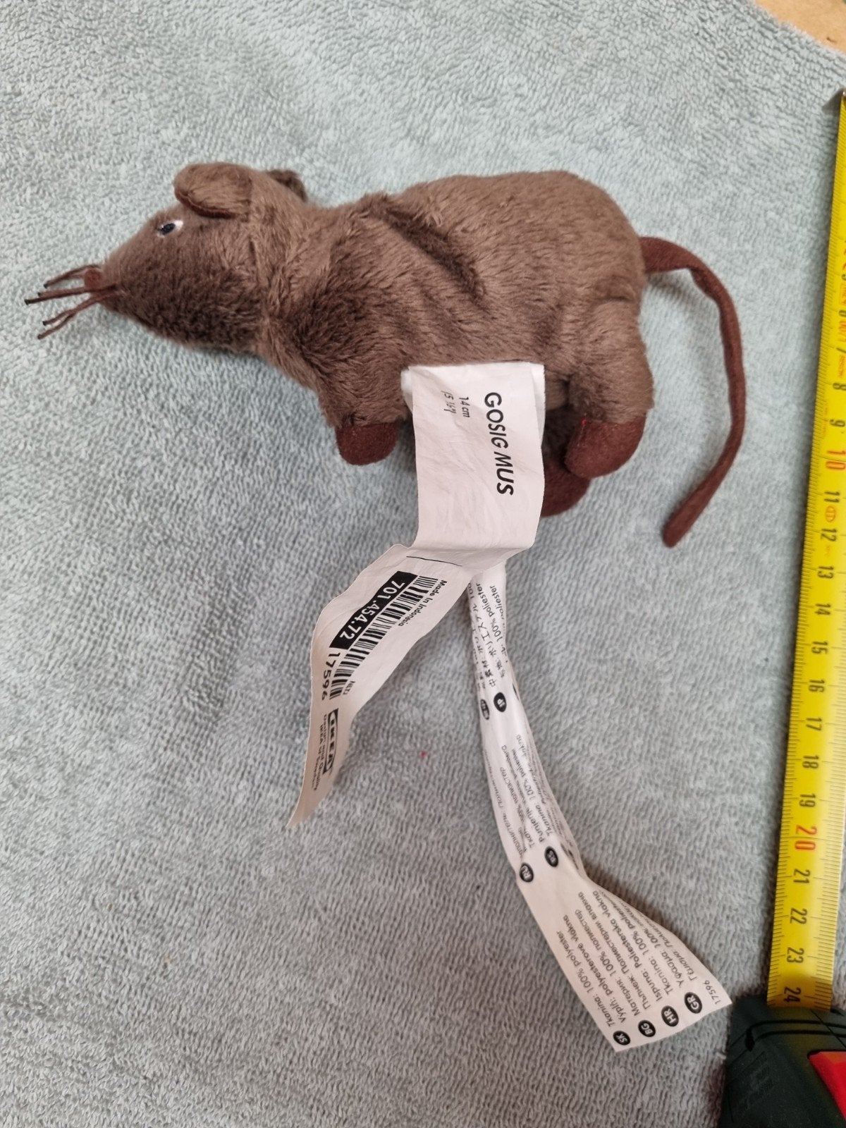 ikea bruine muis knuffel nr 18, Kinderen en Baby's, Ophalen of Verzenden, Zo goed als nieuw, Overige typen