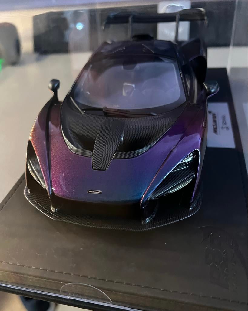 BBR McLaren Senna 1:18 Kameleon Kleur met Stolp, Ophalen of Verzenden, Nieuw, Auto, Overige merken