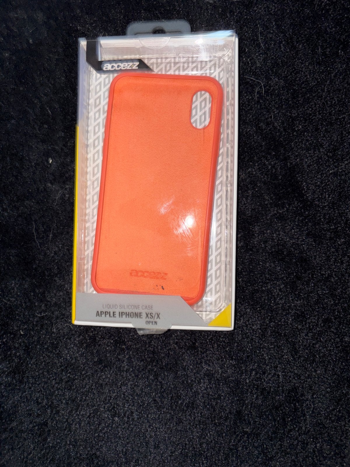 Accezz Liquid Silicone Case voor iPhone XS/X - Oranje, Telecommunicatie, Oranje, Accezz, Nieuw, Ophalen of Verzenden
