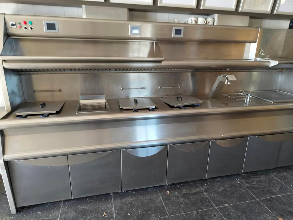 Bakwand met friteuses, Ophalen, Gebruikt, Fornuis, Frituur en Grillen