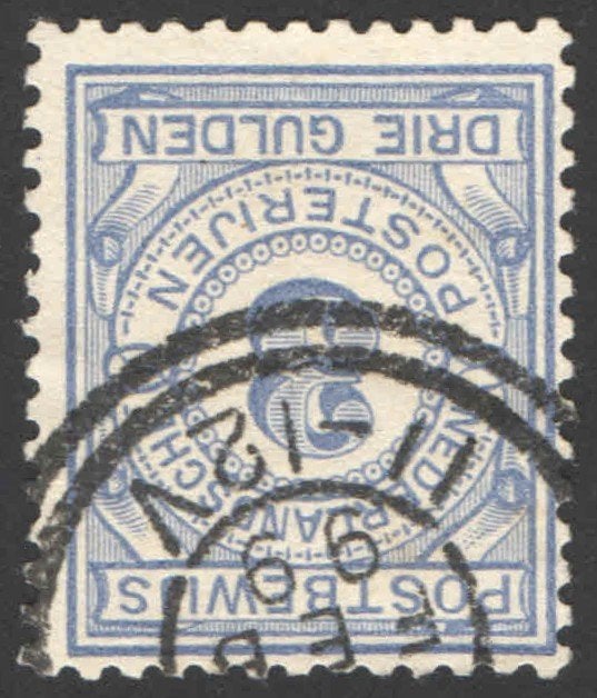 Nederland Postbewijszegel 4 gestempeld 1884, Ophalen of Verzenden, T/m 1940, Gestempeld