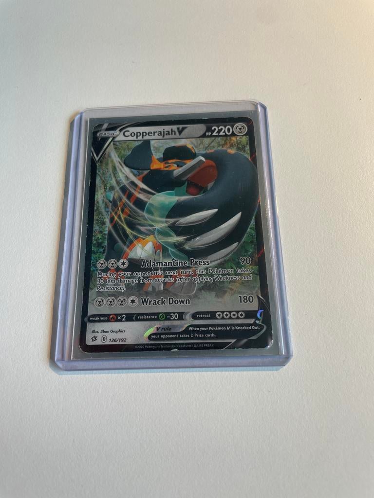 Pokémon Copperajah V kaart 136/192, Verzenden, Gebruikt, Losse kaart