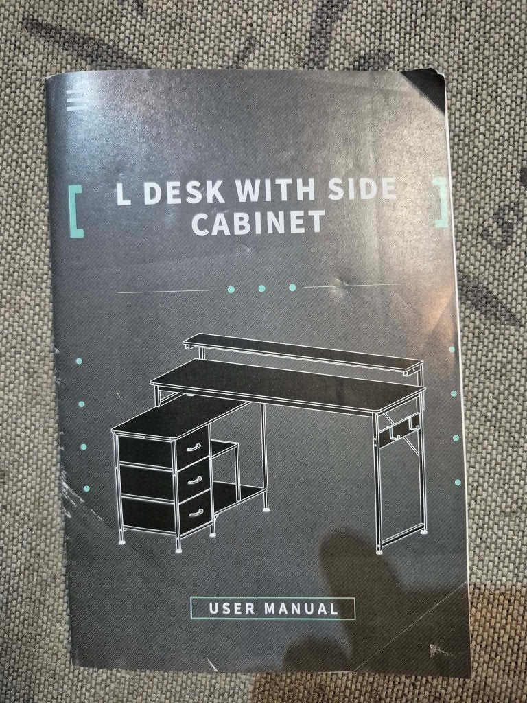 Nieuw Bureau L-Vorm, Huis en Inrichting, Bureaus, Ophalen, Nieuw