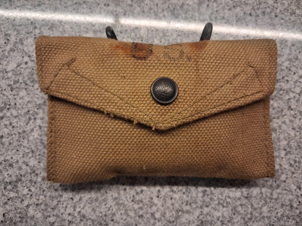 EHBO tasje US WOII, Ophalen of Verzenden, Landmacht, Amerika, Kleding of Schoenen