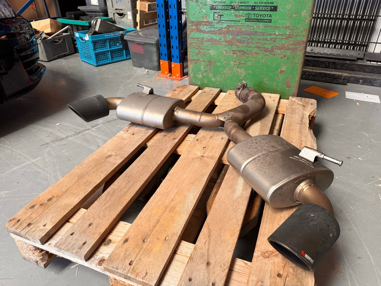 Akrapovic uitlaat einddempers VW Golf 7 VII GTI, Ophalen of Verzenden, Gebruikt, Volkswagen