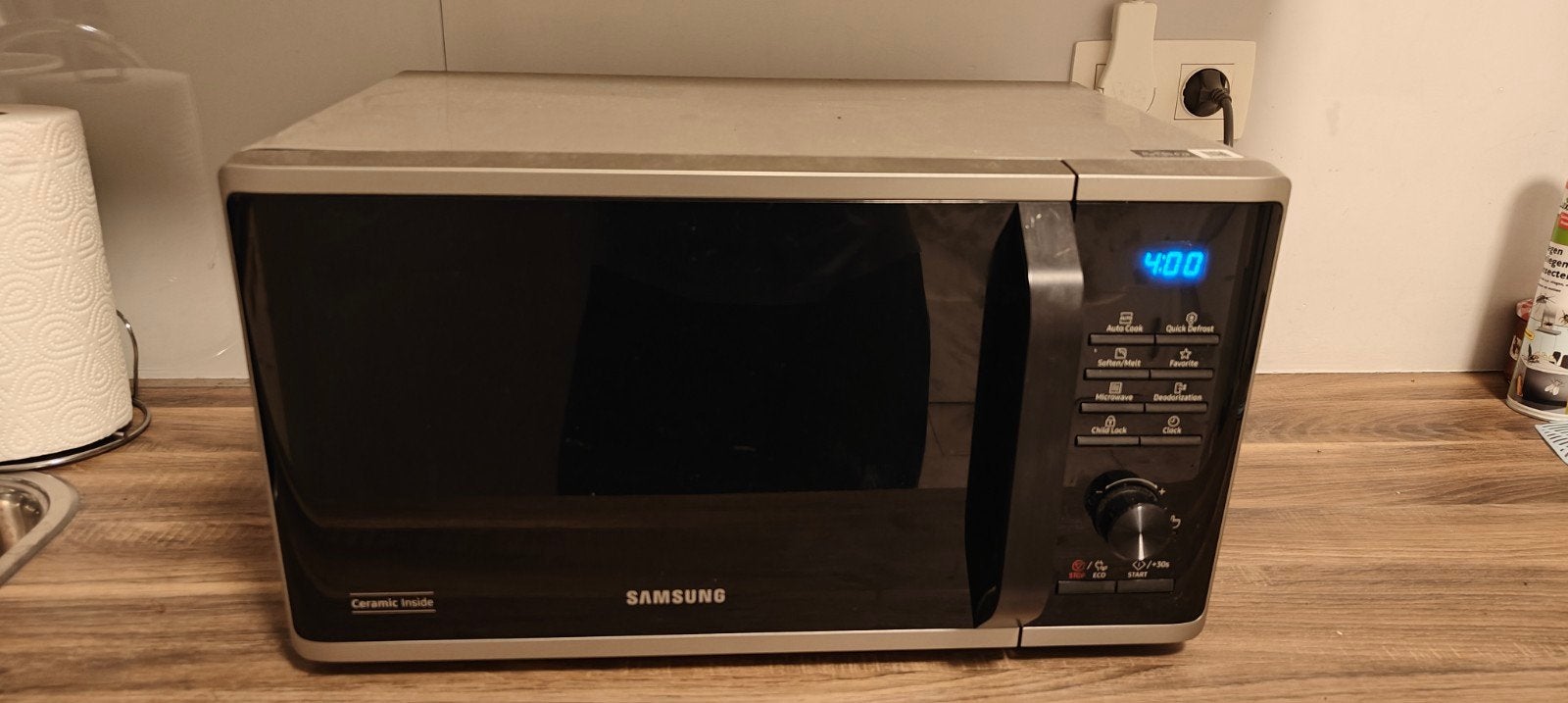 Samsung MS23K3515AS Magnetron - Zilver/Zwart, Ophalen, Draaiplateau, Magnetron, Zo goed als nieuw