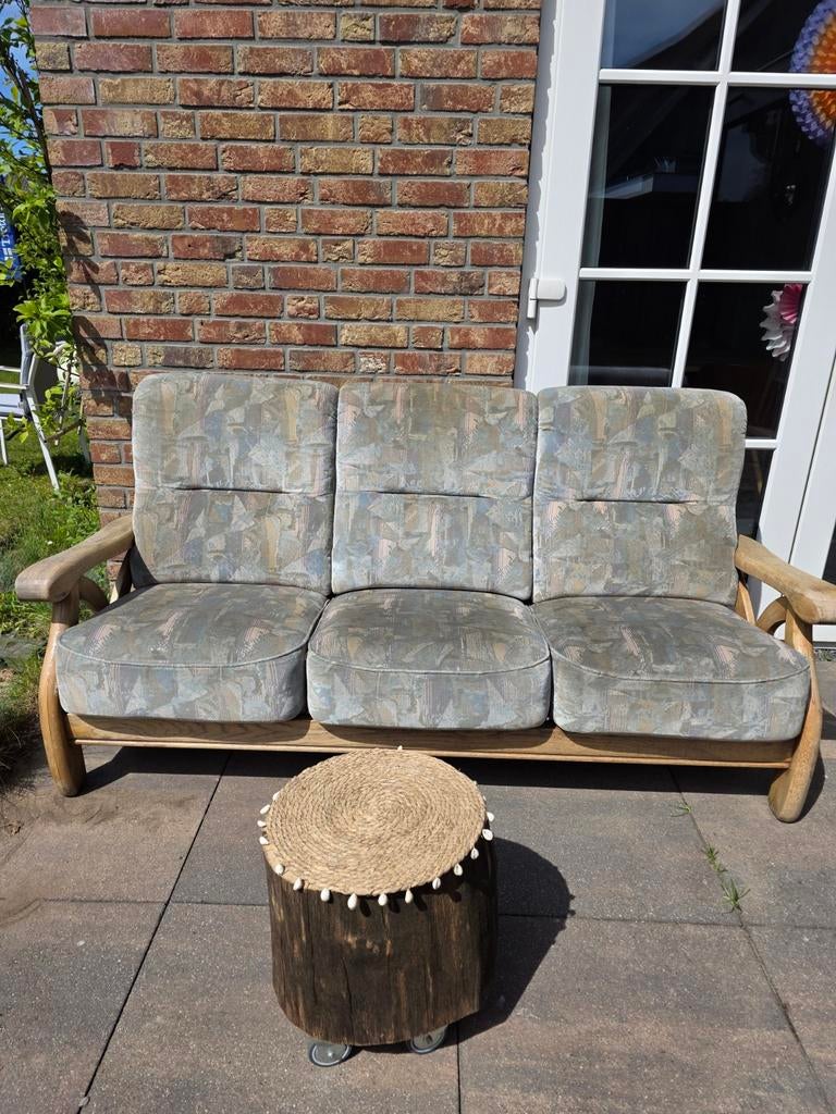 Gratis Comfortabele 3-zitsbank en 2 bijpassende fauteuils, Ophalen, Gebruikt, 75 tot 100 cm
