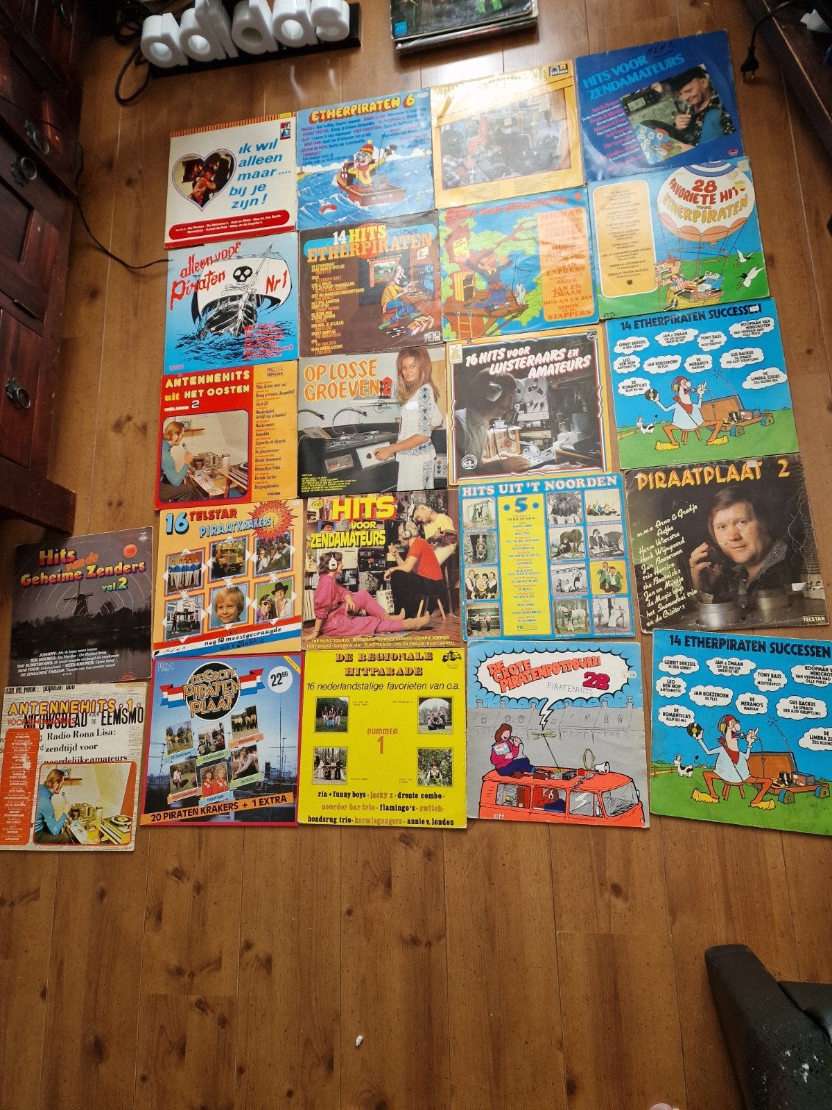 22 lps x lp piraten zendamateur verzamel, Ophalen of Verzenden, Gebruikt, 12 inch, Levenslied of Smartlap