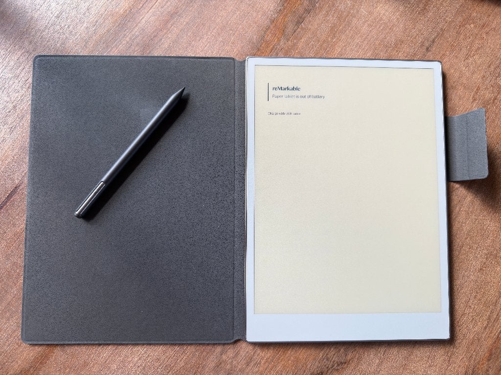 reMarkable Paper Pro + Marker Plus + Cover, Ophalen of Verzenden, Zo goed als nieuw, Draadloos, ReMarkable paper pro