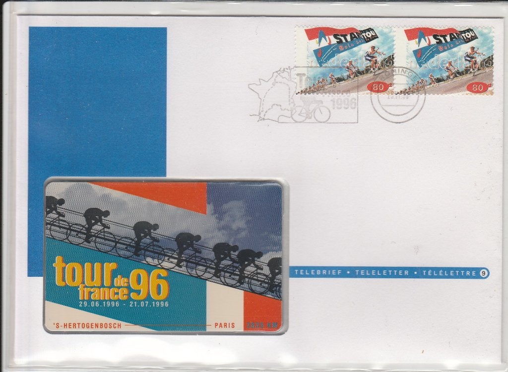 telebrief nr 9 tour de france 1996, Postzegels en Munten, Ophalen, Postfris