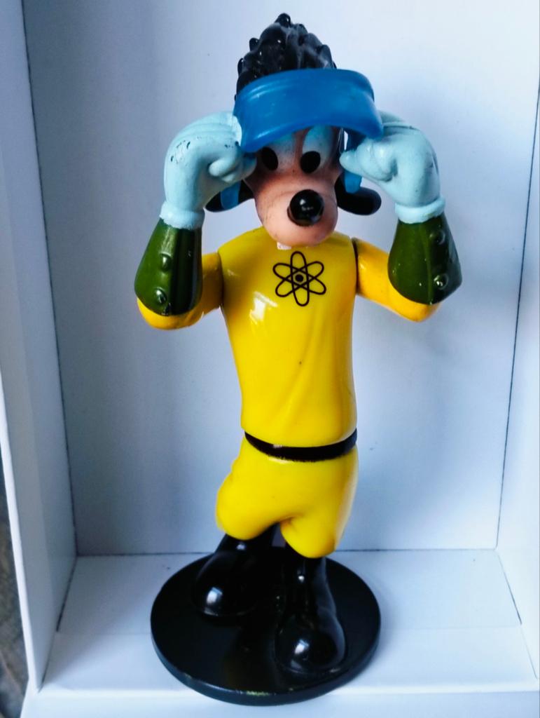 Disney Goofy Figuur - Max powerline - Vintage Beeldje, Ophalen of Verzenden, Goofy of Pluto, Zo goed als nieuw, Beeldje of Figuurtje