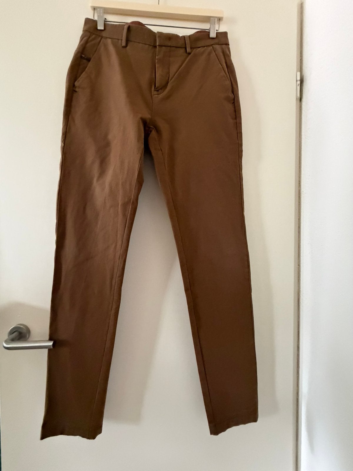 Vanguard v12 chino bruin cognac, Ophalen of Verzenden, Gedragen, Maat 46 (S) of kleiner, Blauw