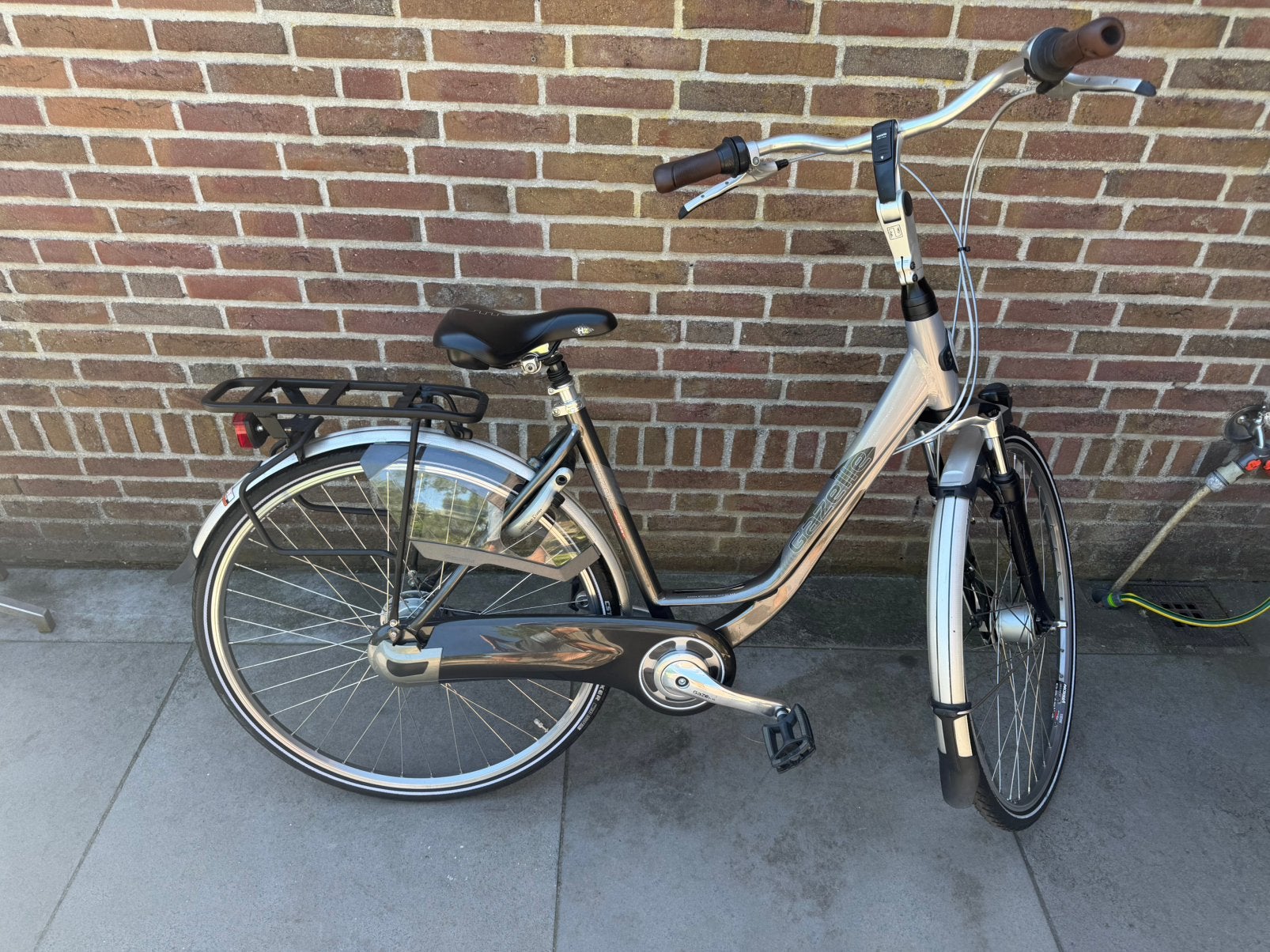 Mooie Gazelle orange dames 49, Fietsen en Brommers, Fietsen | Dames | Damesfietsen, Ophalen, Gebruikt, 47 tot 50 cm, Versnellingen