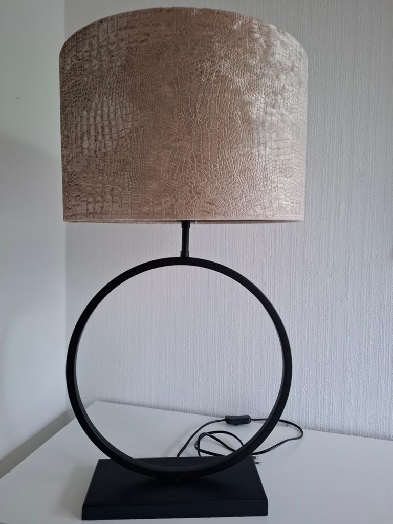 Lamp Light & Living met slangenprint gold kap, Huis en Inrichting, Lampen | Tafellampen, Ophalen of Verzenden
