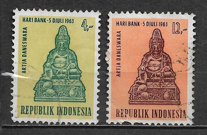 Indonesie 1963 Bankdag, Ophalen of Verzenden, Gestempeld, Zuidoost-Azië