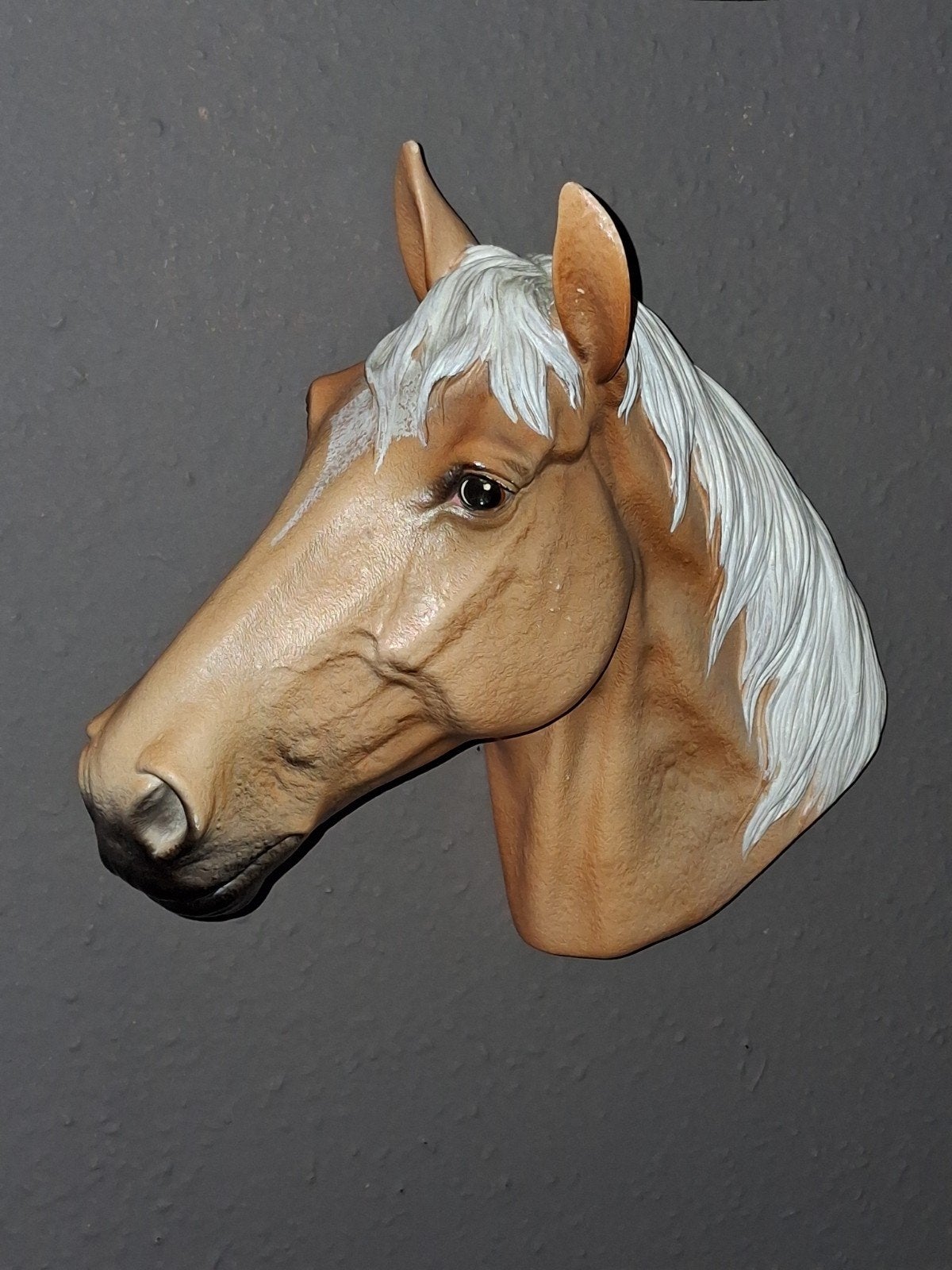 paard hoofd palomino beeld / wandhanger Fraser Art 1966, Ophalen of Verzenden, Dier