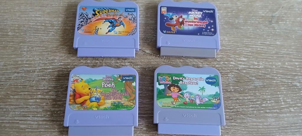 3 vtech smile spellen superman Dora winnie de poeh, Kinderen en Baby's, Speelgoed | Vtech, Ophalen of Verzenden, Zo goed als nieuw
