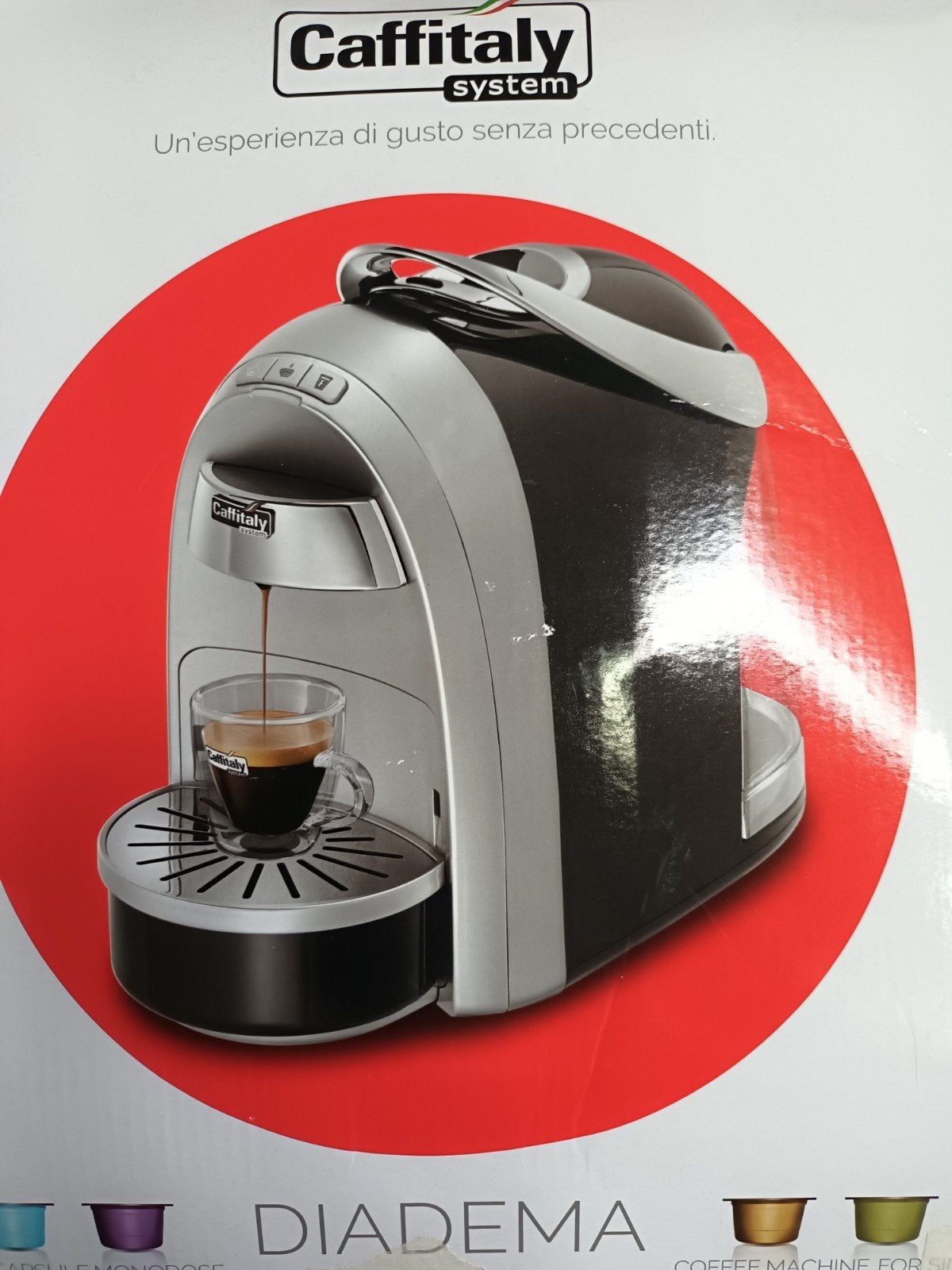 Caffitaly S16 Diadema Koffiemachine - Zwart, Witgoed en Apparatuur, Koffiezetapparaten, Koffiemachine, Ophalen of Verzenden, Zo goed als nieuw