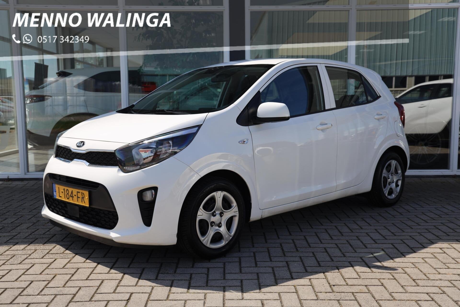 Kia Picanto 1.0 DPi ComfortLine 5p|Airco|Elek. Ramen|Cruise, Voorwielaandrijving, Gebruikt, Wit, Origineel Nederlands