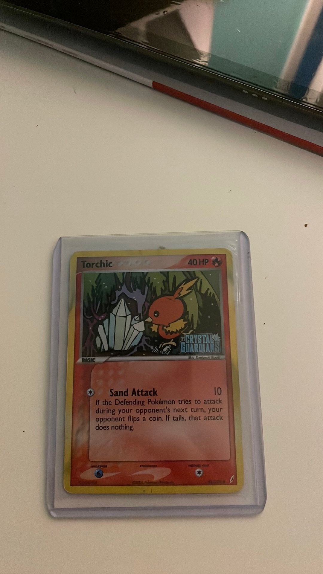 Torchic 66/100 crystal guardions 2006 stamped, Ophalen, Gebruikt, Losse kaart