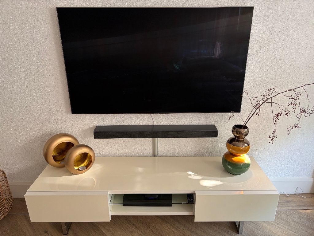 mooie TV meubel, Ophalen, 150 tot 200 cm, Zo goed als nieuw, Minder dan 100 cm