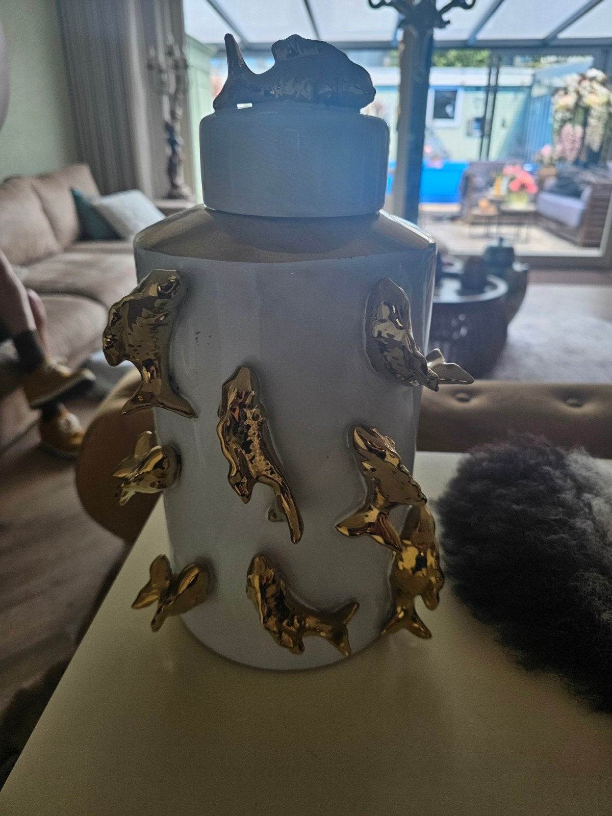 Mooie potten met vissen., Ophalen, Zo goed als nieuw