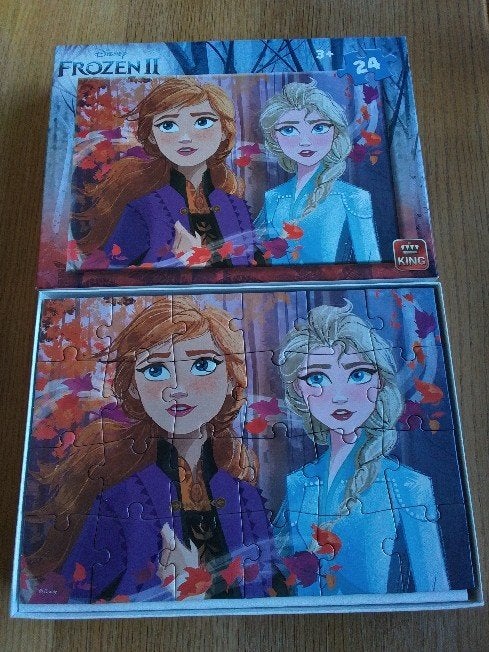 Puzzel van Frozen, Disney, Verzenden, 10 tot 50 stukjes, Zo goed als nieuw, 2 tot 4 jaar