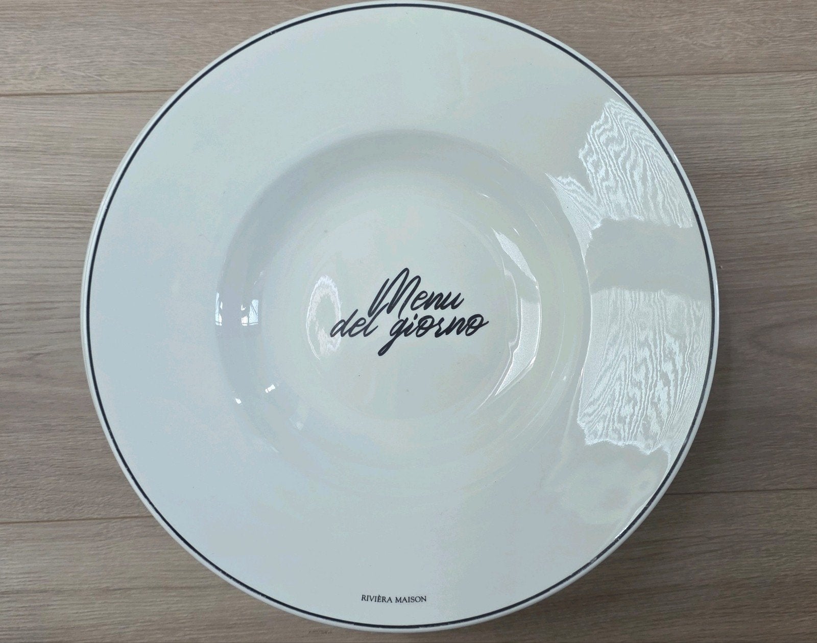 Rivèra Maison pasta borden limited edition 4x, Ophalen, Zo goed als nieuw, Bord(en), Overige stijlen