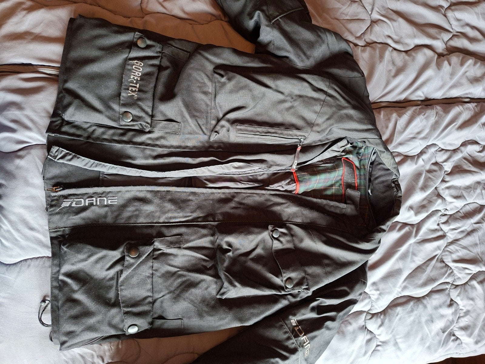 Dane Gore-Tex Motorjas - Zwart, Maat L, Dane, Jas | textiel, Heren, Ophalen of Verzenden