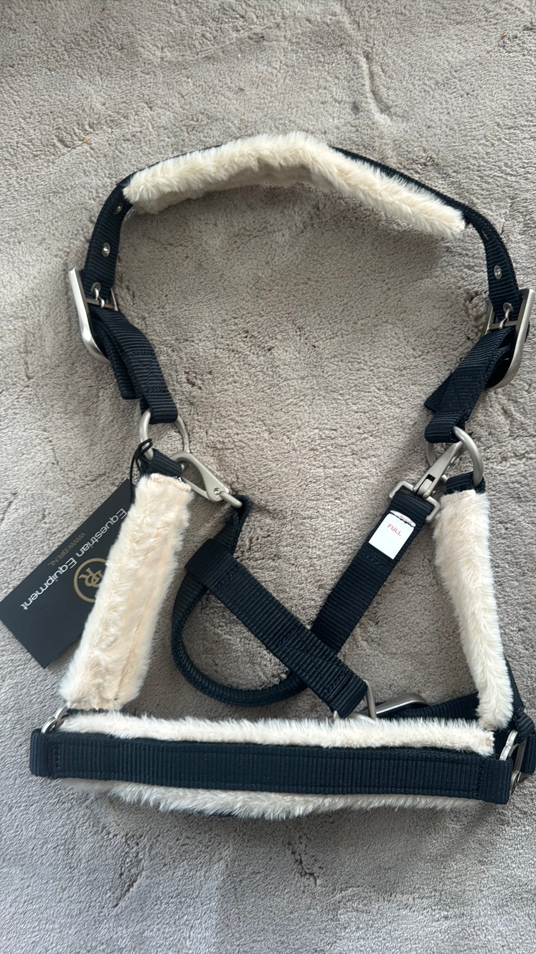 BR halster blauw met bont, Dieren en Toebehoren, Ophalen of Verzenden, Nieuw