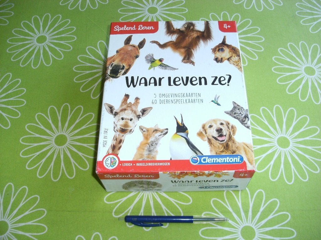 Waar leven ze? - Een spel vol logica en inbeeldingsvermogen, Een of twee spelers, Ophalen of Verzenden, Gebruikt