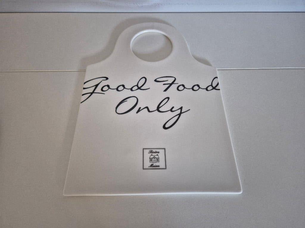 Riviera Maison Snij-/serveerplank "Good Food Only", Ophalen, Snij-/serveerplank, Nieuw, Steen/keramiek