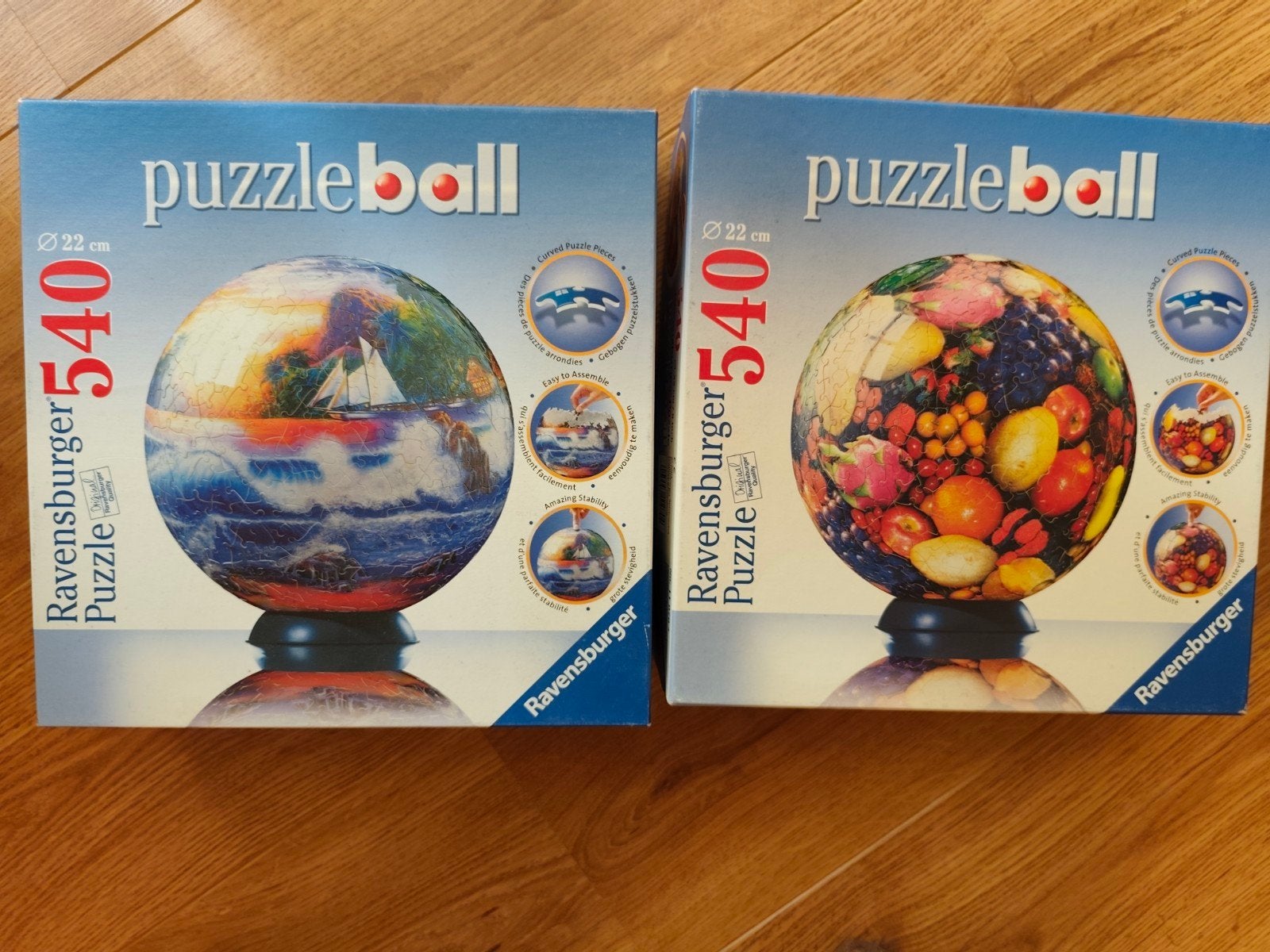 Puzzel ballen, Ophalen, Minder dan 500 stukjes