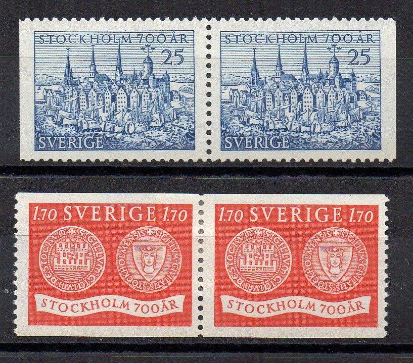Zweden 1953. Facit 449-450 Paar., Ophalen of Verzenden, Zweden, Postfris