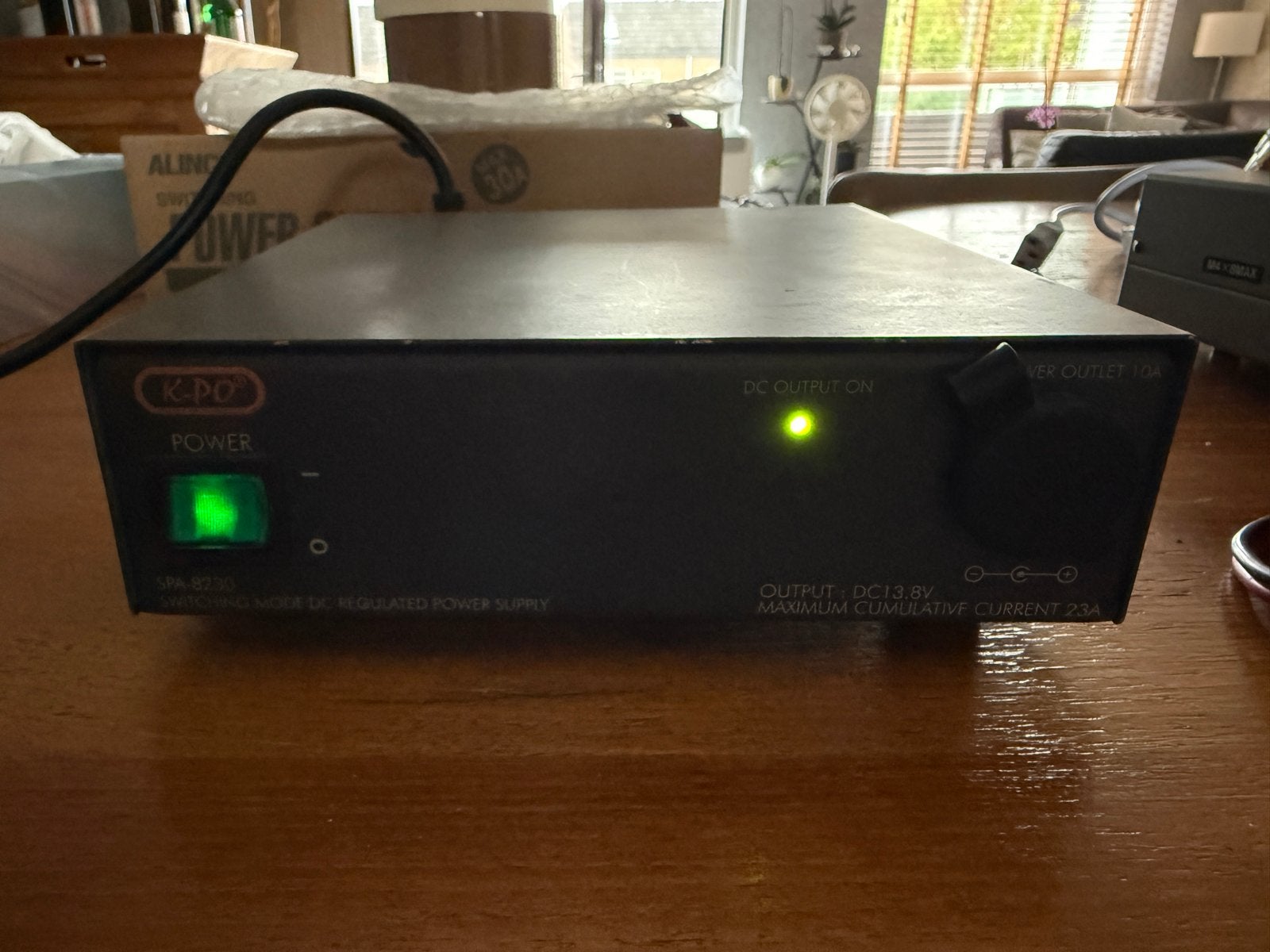 K-PO KPS-8230 Compacte Geschakelde Voeding 13.8V 23A, Ophalen of Verzenden, Gebruikt
