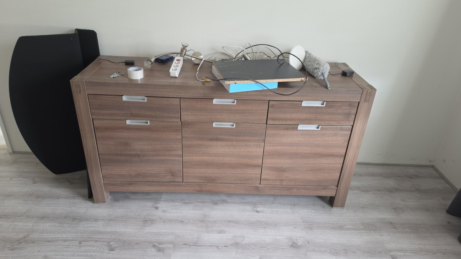 Moderne dressoir met lades en deuren, Ophalen, Gebruikt, 150 tot 200 cm, Modern