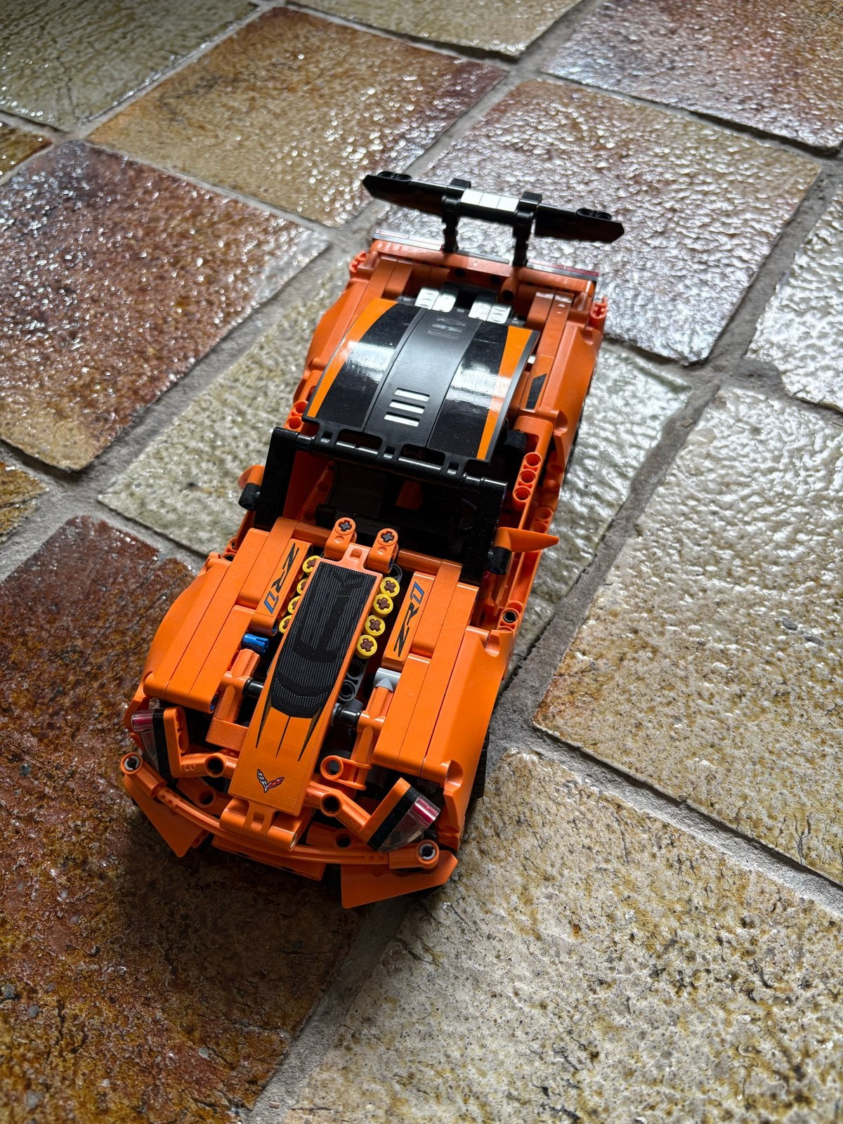 Lego Technic Corvette ZR1 (42093) - Oranje sportwagen, Ophalen of Verzenden, Zo goed als nieuw