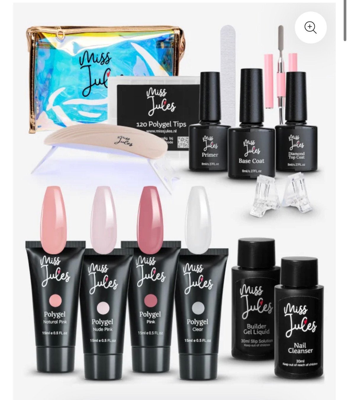 Miss Jules polygel starterkit 1x gebruikt, Sieraden, Tassen en Uiterlijk, Uiterlijk | Cosmetica en Make-up, Overige kleuren, Ophalen of Verzenden