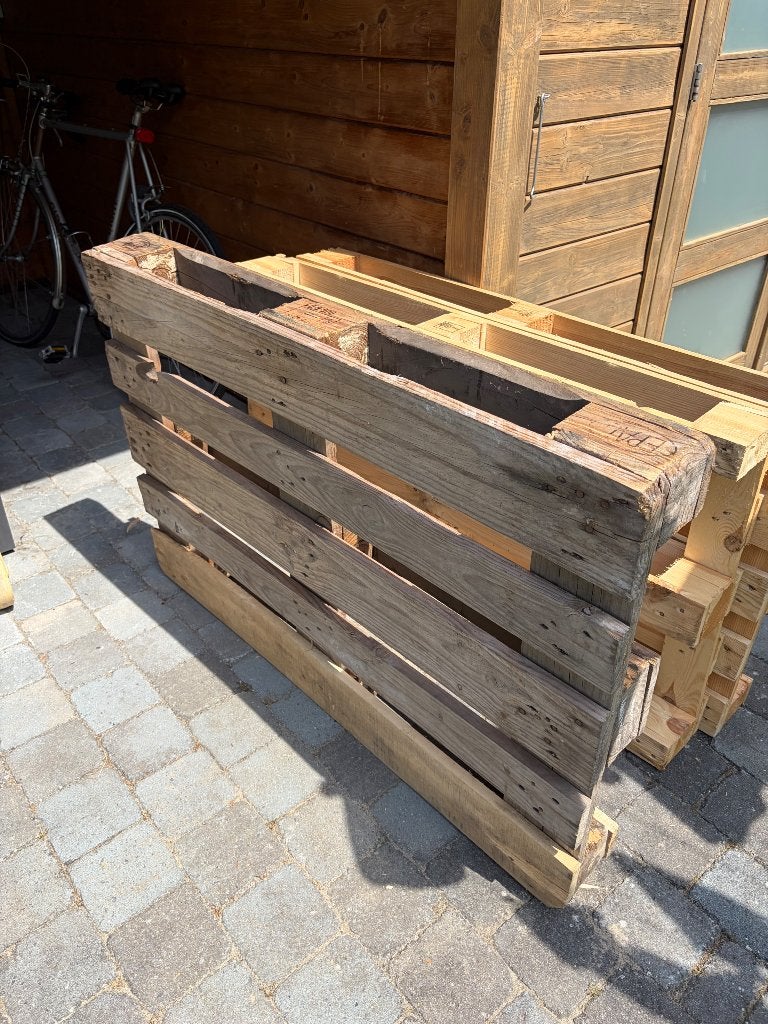 Pallet, Ophalen, Gebruikt, Minder dan 25 mm, Minder dan 200 cm