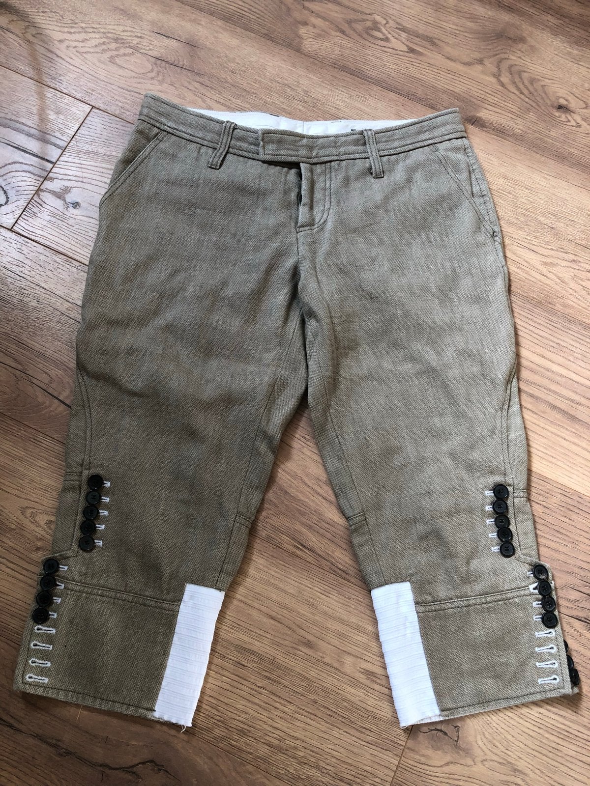 Laundry Industry Capri Broek - Beige/Bruin - Maat 2, Maat 38/40 (M), Beige, Ophalen of Verzenden, Zo goed als nieuw
