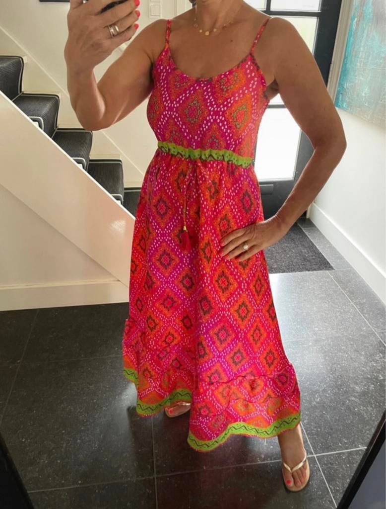 Moda Italia/Manaar, super leuk zwierig zomerjurkje, one size, Kleding | Dames, Maat 38/40 (M), Overige kleuren, Nieuw, Ophalen of Verzenden