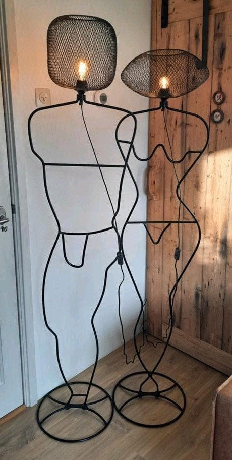 Dressboy dressgirl vloerlamp kapstok zwart,lees beschrijving, Huis en Inrichting, Ophalen of Verzenden, Metaal, Staande kapstok