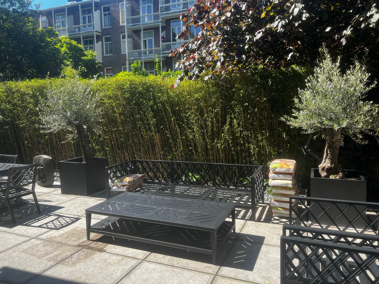 Moderne Zwarte Aluminium Tuinset en Loungeset eicholtz, Tuin en Terras, Ophalen, Gebruikt, Meer dan 8 zitplaatsen, Aluminium