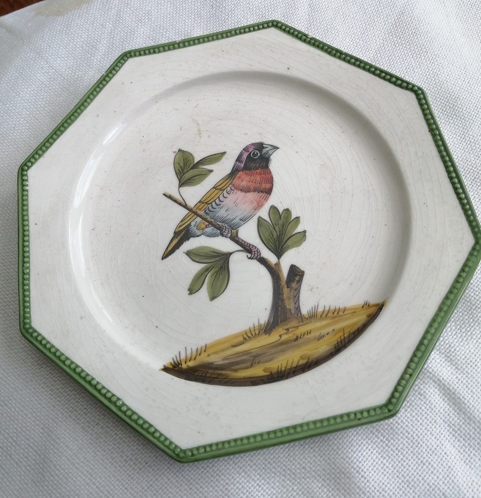 Vintage Costa 870 Italiaans bord met vogeldecoratie, Ophalen