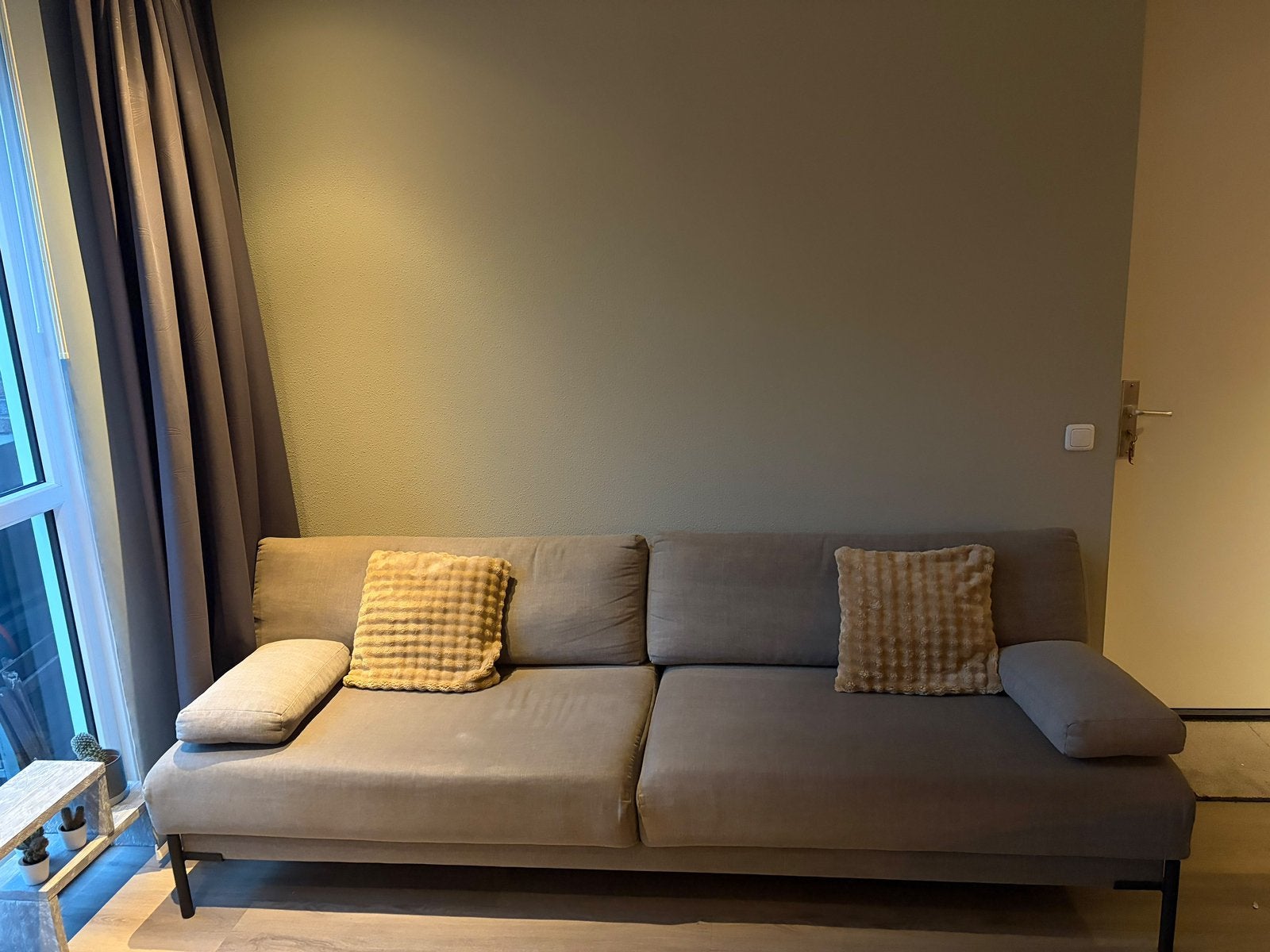 vtwonen 3-zits Bank Sleeve Canvas - Steengrijs, Ophalen, Gebruikt, Driepersoons, 75 tot 100 cm