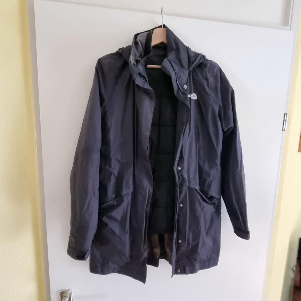 Winterjas the north face, Ophalen, Gedragen, Zwart