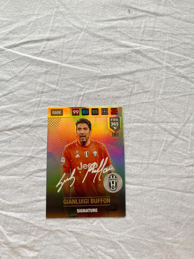 Gianluigi Buffon Signature FIFA 365 Spelerskaart Zeldzaam, Ophalen of Verzenden, Zo goed als nieuw, Buitenlandse clubs, Spelerskaart
