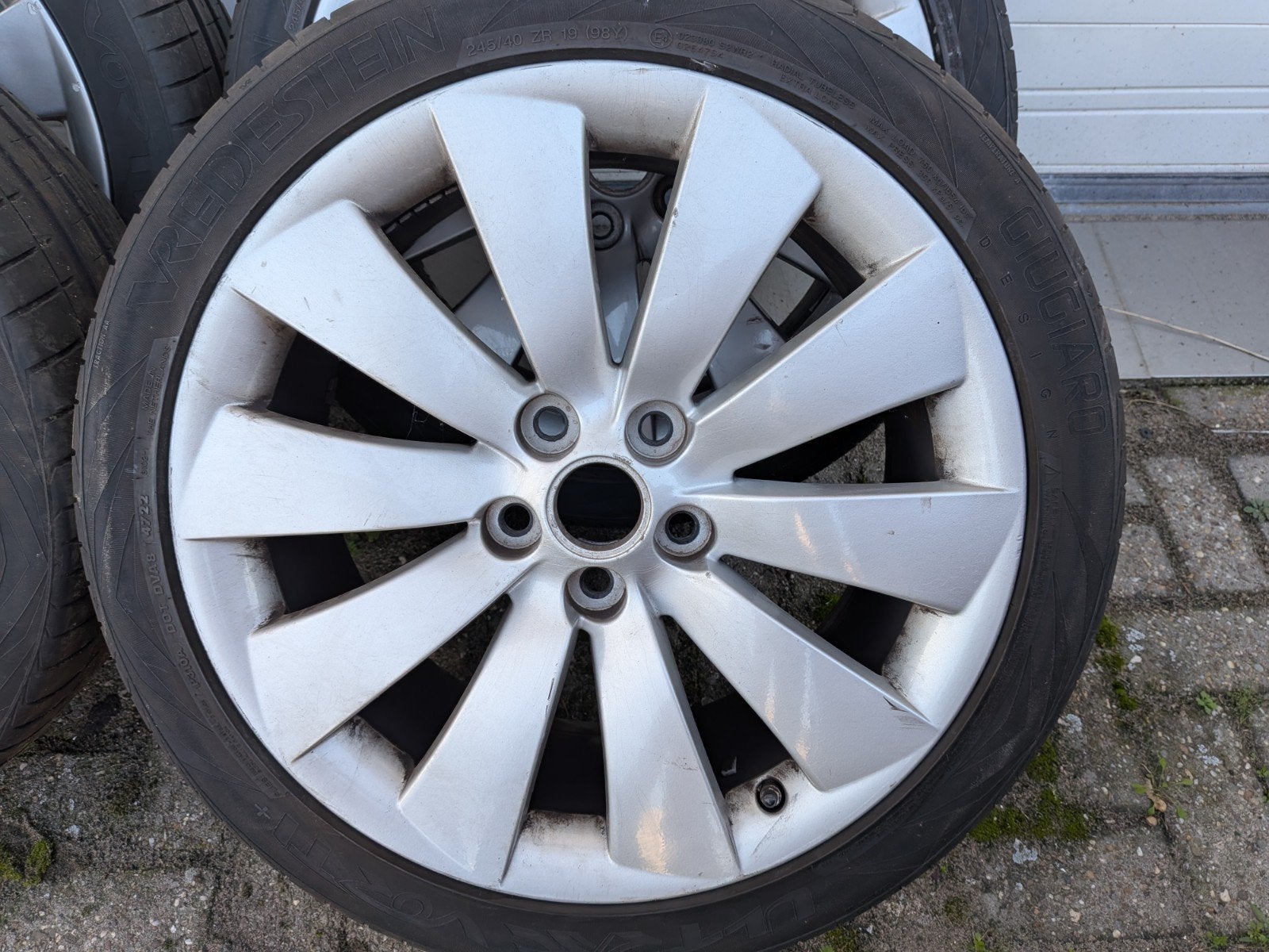 set Saab ALU105 velgen, Velg(en), Personenwagen, Zomerbanden, Ophalen