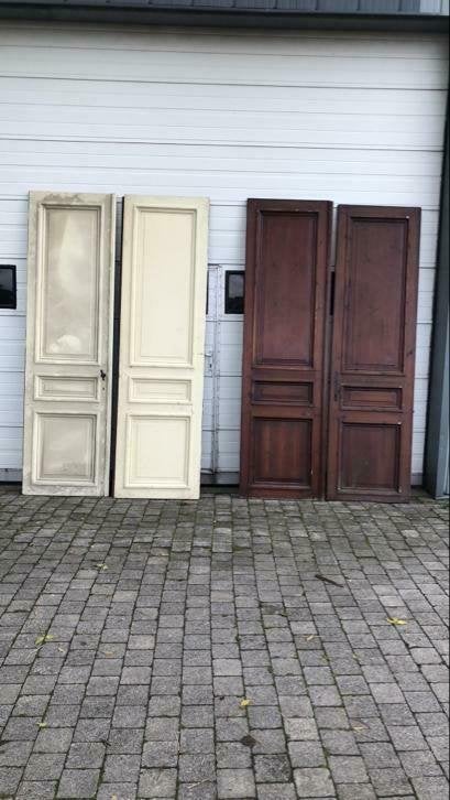 2 sets antieke pitch pine ensuitedeuren uit 1906, Doe-het-zelf en Verbouw, Deuren en Horren, Ophalen, La belle porte, Jurgen.hoogenboezem@gmail.com